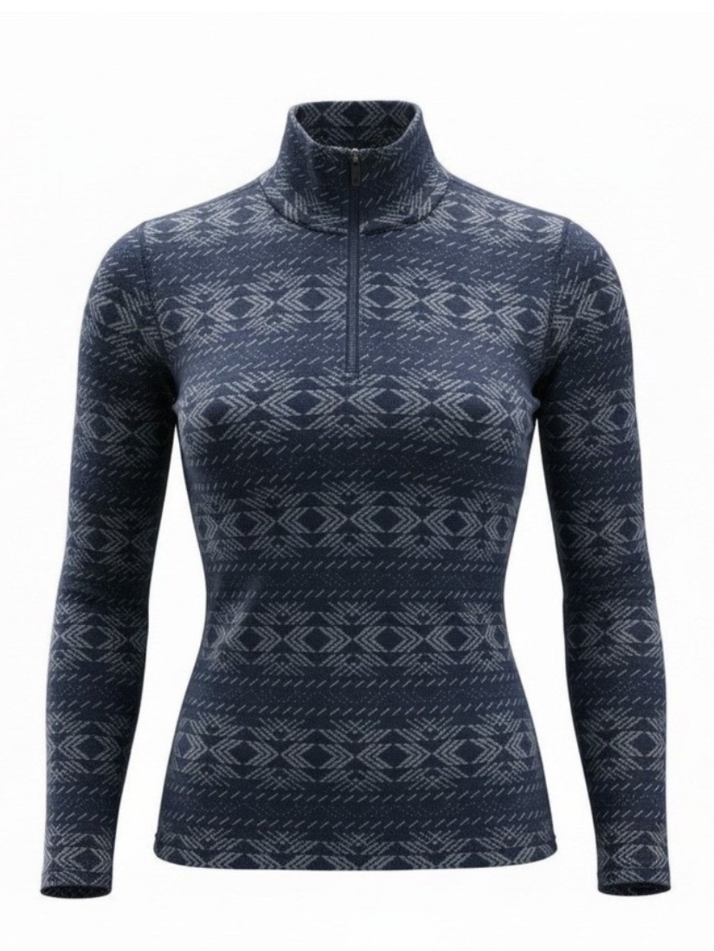 Icebreaker 250 Vertex Half Zip Crystalline Top Base Layer Merino Wool Blue Large